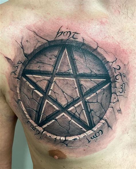 pentagram tattoo|pentacle tattoo meaning.